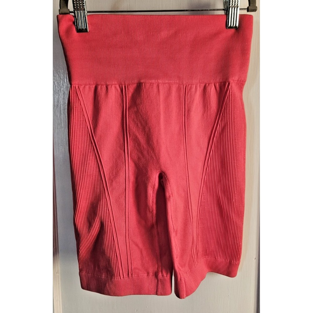 ALALA BARRE‎ seamless high waist tight shorts inseam 8"pink Nylon woman Small